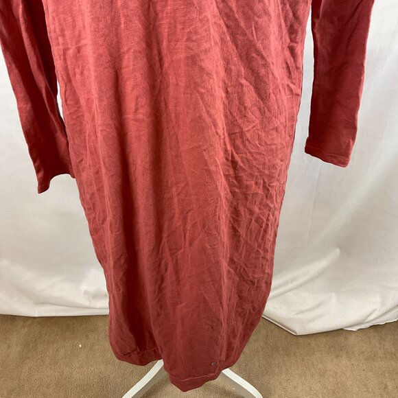 Three Bird Nest Duster Cardigan S Rose Pink Open Front Long Sleeve Pockets - Picture 13 of 14